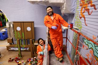 Taki and Molly Kitamura's mural at Realm's Cave of Dreams